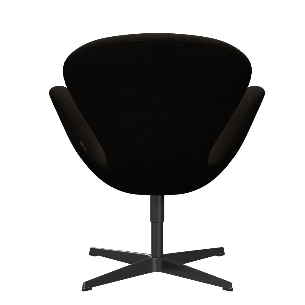 [product_category]-Fritz Hansen Swan Lounge Chair, Black Lacquered/Hallingdal Dark Brown-Fritz Hansen-3320-HAL390-BLLA-FRI-4