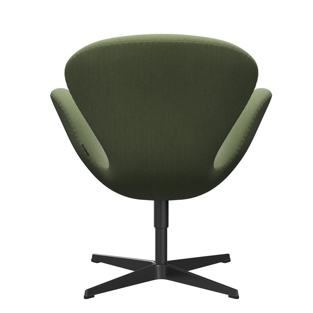 [product_category]-Fritz Hansen Swan Lounge Chair, Black Lacquered/Rime Green/White-Fritz Hansen-3320-RIM921-BLLA-FRI-4