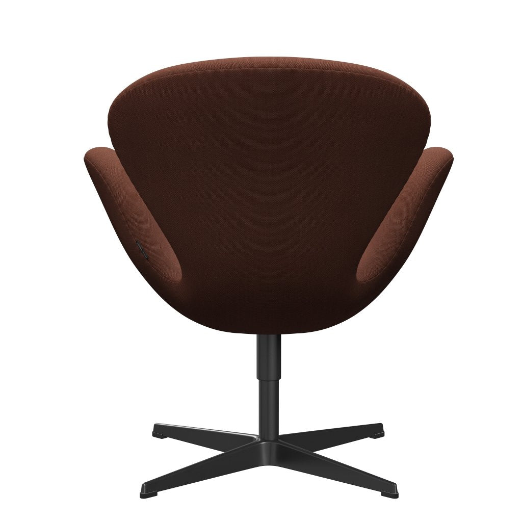 [product_category]-Fritz Hansen Swan Lounge Chair, Black Lacquered/Steelcut Medium Brown-Fritz Hansen-3320-STI365-BLLA-FRI-4