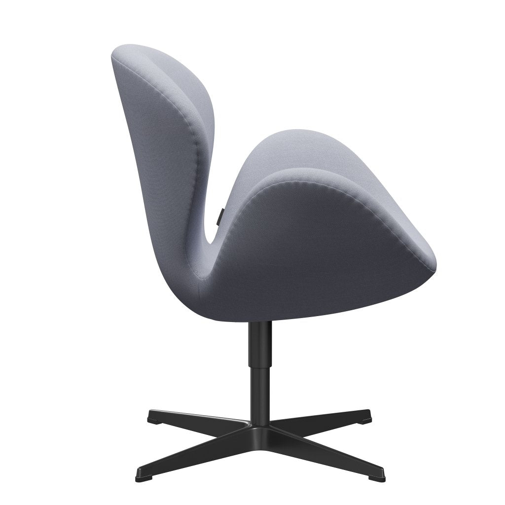 [product_category]-Fritz Hansen Swan Lounge Chair, Black Lacquered/Steelcut Mouse Grey-Fritz Hansen-3320-STI120-BLLA-FRI-3