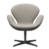  Swan Lounge Chair Black Lacquered/Sunniva Beige