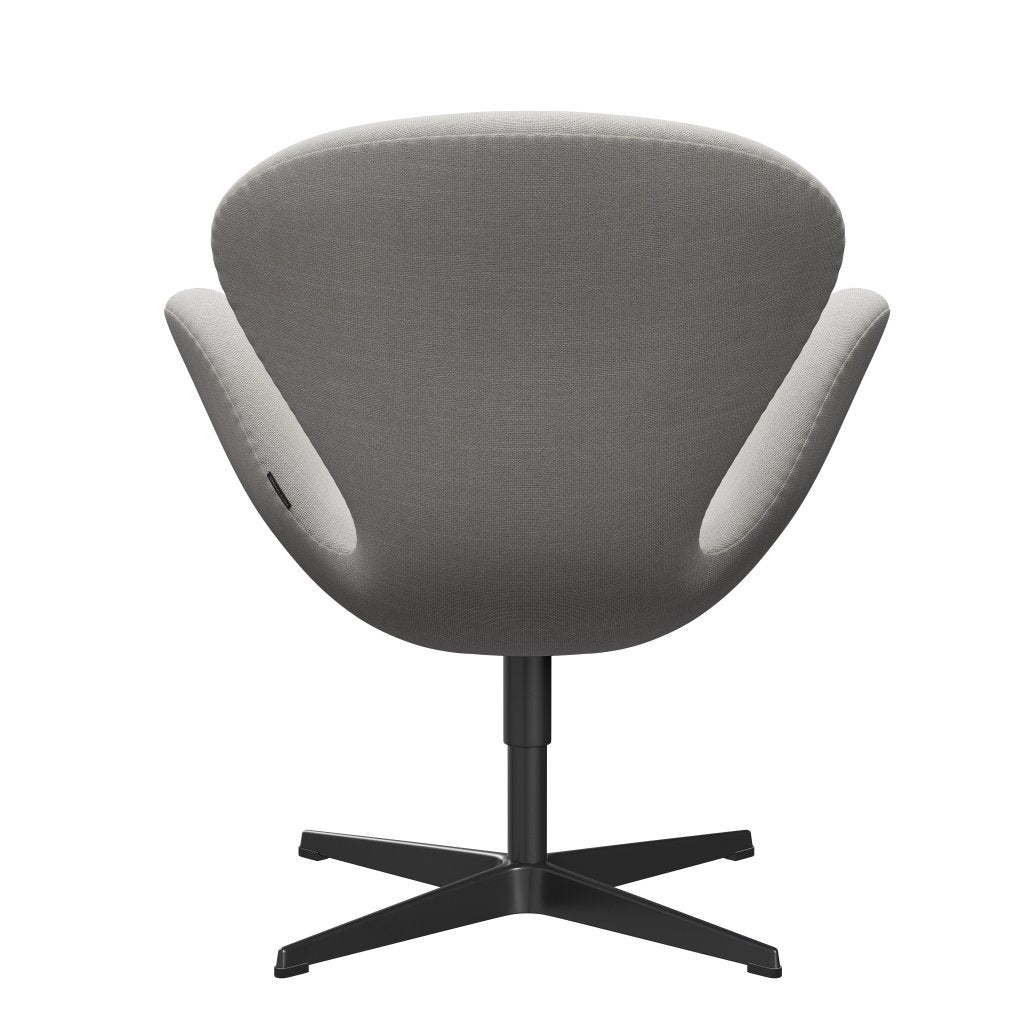 [product_category]-Fritz Hansen Swan Lounge Chair, Black Lacquered/Sunniva Canvas Natural-Fritz Hansen-3320-SV223-BLLA-FRI-4