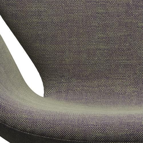 [product_category]-Fritz Hansen Swan Lounge Chair, Black Lacquered/Sunniva Light Green/Violet-Fritz Hansen-3320-SV952-BLLA-FRI-6