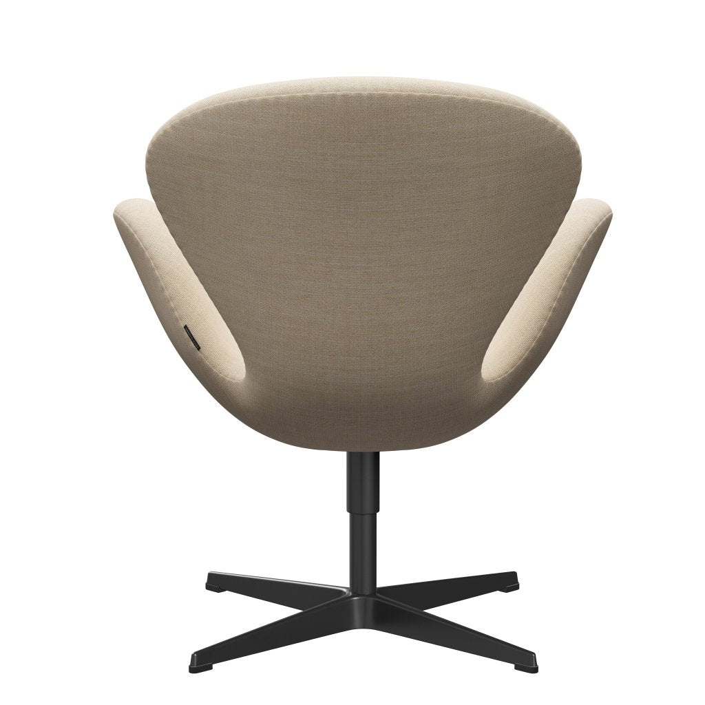 [product_category]-Fritz Hansen Swan Lounge Chair, Black Lacquered/Sunniva Sand-Fritz Hansen-3320-SV811-BLLA-FRI-4