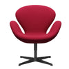  Swan Lounge Chair Black Lacquered/Tonus Cherry