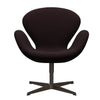  Swan Lounge Chair Brown Bronze/Christianshavn Dark Red Uni