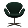  Swan Lounge Chair Brown Bronze/Divina Melange Dark Green (871)