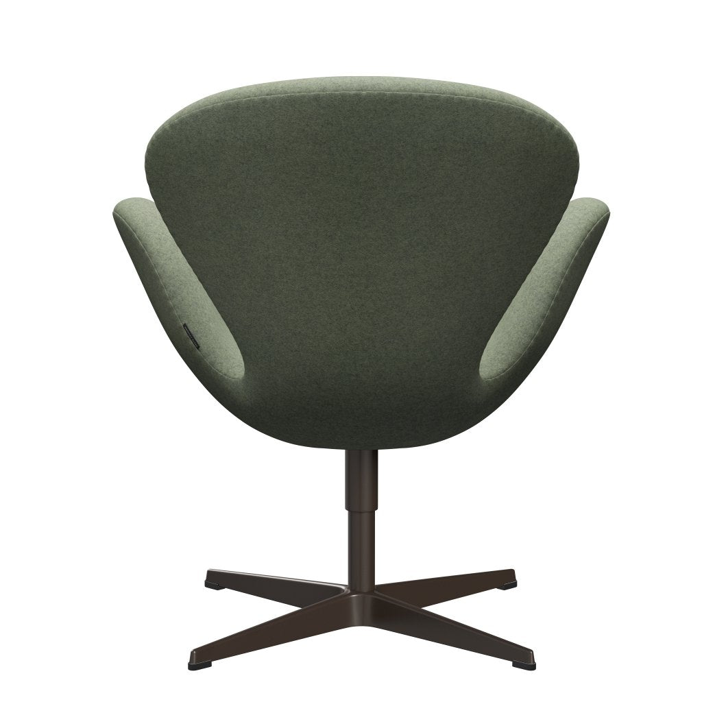 [product_category]-Fritz Hansen Swan Lounge Chair, Brown Bronze/Divina Melange Light Green-Fritz Hansen-3320-DIM917-BBBASE-FRI-4