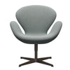  Swan Lounge Chair Brown Bronze/Re Wool Pale Aqua