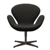  Swan Lounge Chair Brown Bronze/Steelcut trio tmavě hnědé