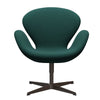  Swan Lounge Chair Brown Bronze/Steelcut Trio Dark Green