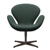  Swan Lounge Chair Brown Bronze/Steelcut Trio Dusty Green