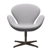  Swan Lounge Chair Brown Bronze/Steelcut Trio White & Light Grey