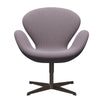 Lounge židle  Swan Brown Bronze/Steelcut Trio White/Violet