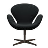  Swan Lounge Chair Brown Bronze/Sunniva Black (193)