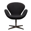  Swan Lounge Chair Brown Bronze/Sunniva Black (683)