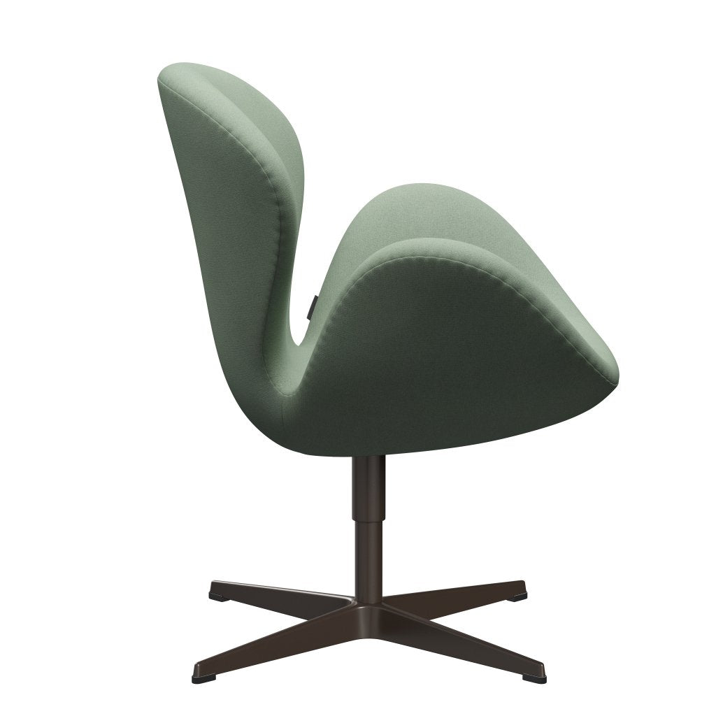 [product_category]-Fritz Hansen Swan Lounge Chair, Brown Bronze/Tonus Mint Green-Fritz Hansen-3320-TON914-BBBASE-FRI-3