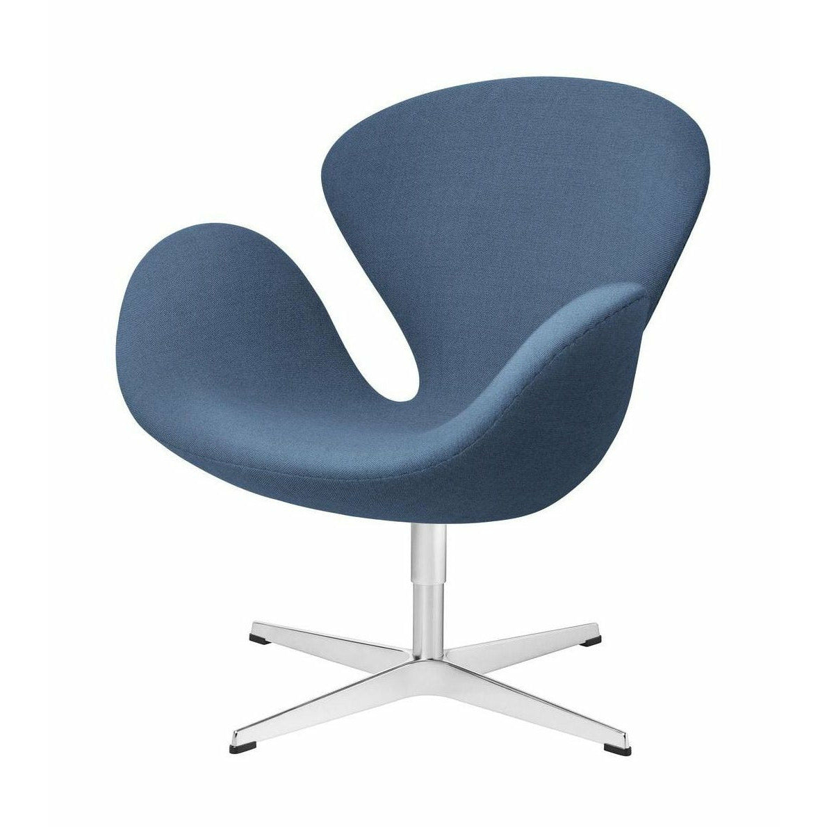 [product_category]-Fritz Hansen Swan Lounge Chair Fabric, Christianshavn Light Blue Uni-Fritz Hansen-3320-Alu-Christianshavn-1151-FRI-1