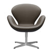  Swan Lounge Chair satén kartáčovaný hliník/esenciální kámen