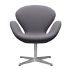  Swan Lounge Chair Satin Brushed Aluminium/Fame Grey (60078)