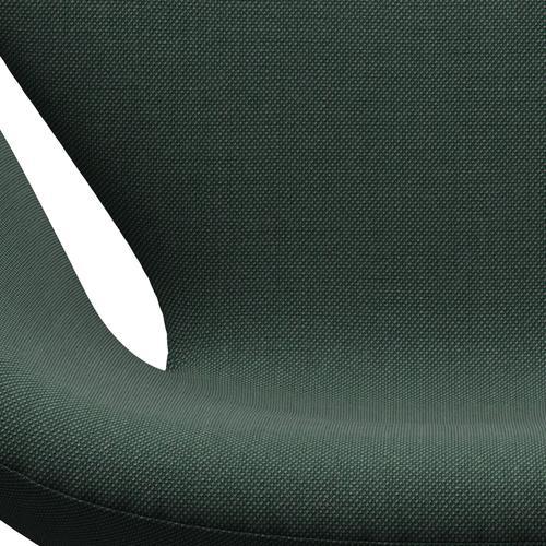 [product_category]-Fritz Hansen Swan Lounge Chair, Satin Brushed Aluminium/Steelcut Trio Dusty Green-Fritz Hansen-3320-STR966-SPAL-FRI-6