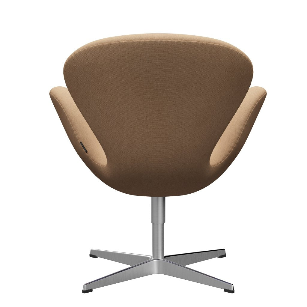 [product_category]-Fritz Hansen Swan Lounge Chair, Satin Brushed Aluminium/Tonus Warm Beige-Fritz Hansen-3320-TON224-SPAL-FRI-4