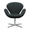  Swan Lounge Chair Silver Grey/Capture Dark Deep Green