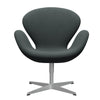  Swan Lounge Chair Silver Grey/Diablo Steel Grey