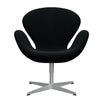  Swan Lounge Chair Silver Grey/Divina Black