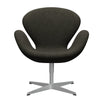  Swan Lounge Chair Silver Grey/Divina Melange Grey Brown