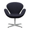  Swan Lounge Chair Silver Grey/Divina Melange Grey/Purple