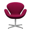  Swan Lounge Chair Silver Grey/Divina Pink Dark