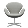  Swan Lounge Chair Silver Grey/Hallingdal White/Grey