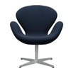  Swan Lounge Chair Silver Grey/Steelcut Ocean Blue Dark