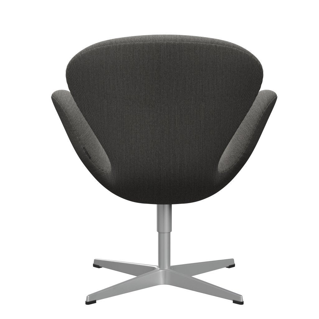 [product_category]-Fritz Hansen Swan Lounge Chair, Silver Grey/Steelcut Trio White/Black-Fritz Hansen-3320-STR124-SGBASE-FRI-4