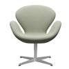  Swan Lounge Chair Silver Grey/Steelcut Turquoise Light