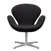  Swan Lounge Chair Silver Grey/Sunniva Black (683)