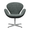  Swan Lounge Chair Silver Grey/Sunniva Black/White