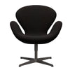 Fritz Hansen Swan Lounge Chair, Warm Graphite/Divina Dark Brown (384)