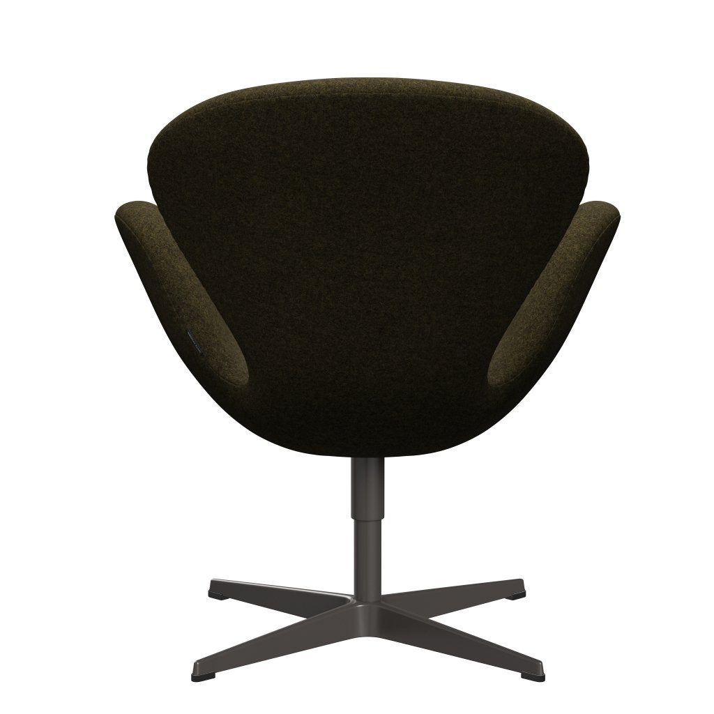 [product_category]-Fritz Hansen Swan Lounge Chair, Warm Graphite/Divina Melange Dusty Olive-Fritz Hansen-3320-DIM467-WGBASE-FRI-4