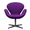  Swan Lounge Chair Warm Graphite/Fame Violet