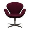  Swan Lounge Chair Warm Graphit/Hallingdal Wine Red/Violet