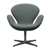  Swan Lounge Chair Warm Graphite/Steelcut Trio White/Dark Green