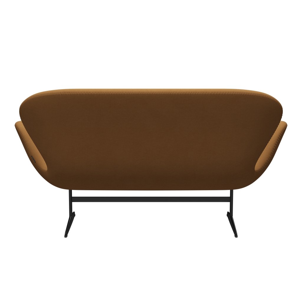 Fritz Hansen Swan Sofa 2 Seater, Black Lacquered/Comfort Beige (09084)