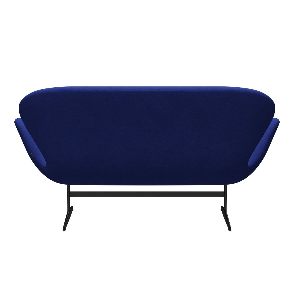 [product_category]-Fritz Hansen Swan Sofa 2 Seater, Black Lacquered/Divina Melange Blue-Fritz Hansen-3321-DIM747-BLLA-FRI-4