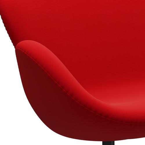 Fritz Hansen Swan Sofa 2 Seater, Black Lacquered/Fame Red (64119)