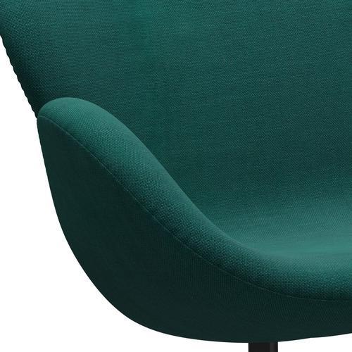 [product_category]-Fritz Hansen Swan Sofa 2 Seater, Black Lacquered/Sunniva Green-Fritz Hansen-3321-SV953-BLLA-FRI-7