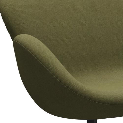 [product_category]-Fritz Hansen Swan Sofa 2 Seater, Black Lacquered/Tonus Dusty Green-Fritz Hansen-3321-TON964-BLLA-FRI-7