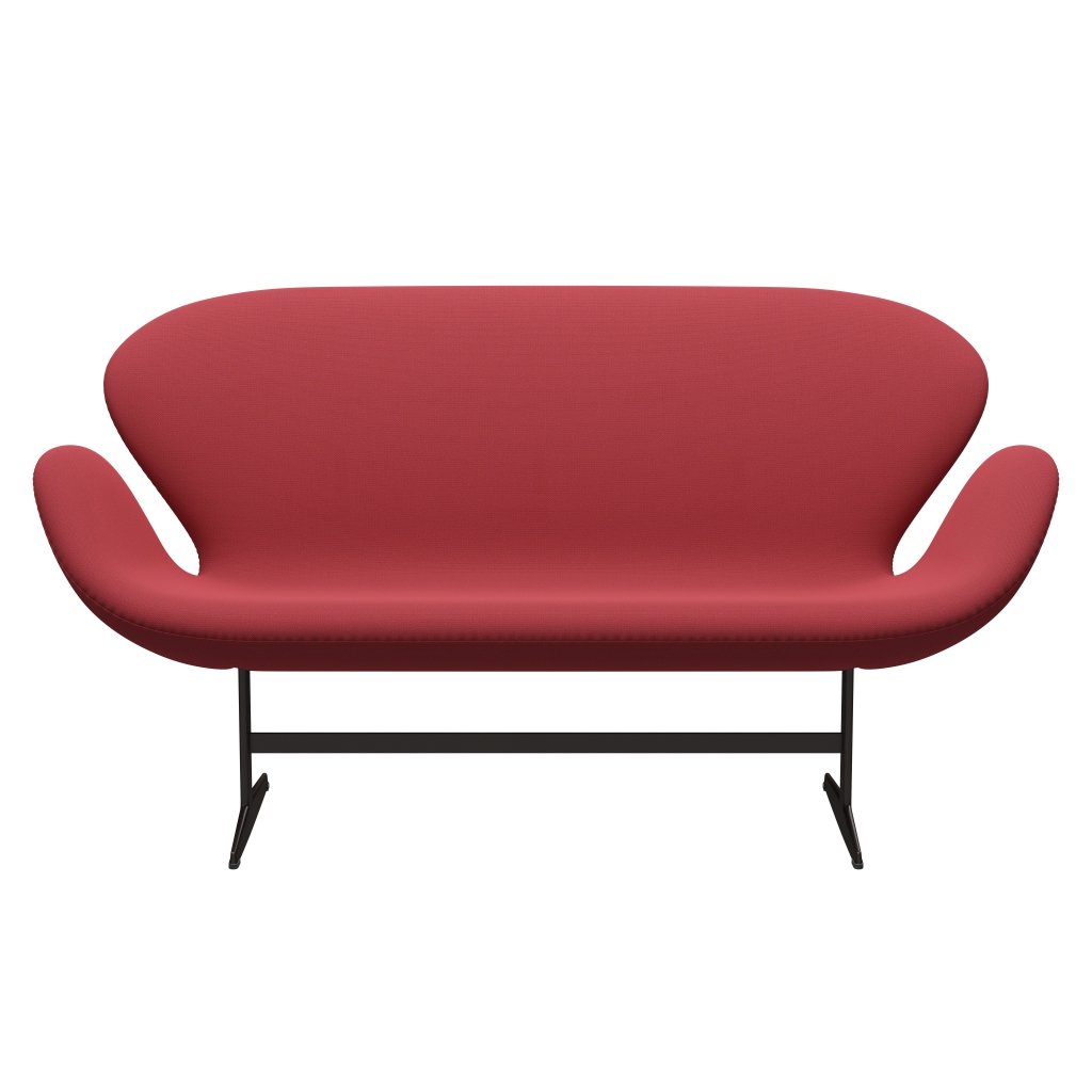 Fritz Hansen Swan Sofa 2 Seater, Brown Bronze/Capture Instant Red