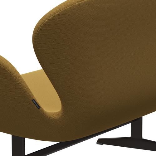 [product_category]-Fritz Hansen Swan Sofa 2 Seater, Brown Bronze/Capture Mustard Light-Fritz Hansen-3321-CP6801-BBBASE-FRI-5